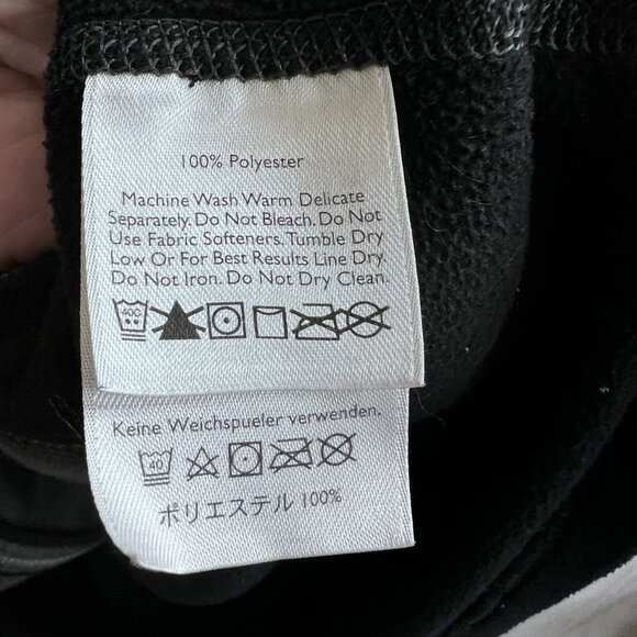 Eddie Bauer Mens Black Fleece Full Zip Jacket L Pockets Light Weight Logo READ - Picture 11 of 11